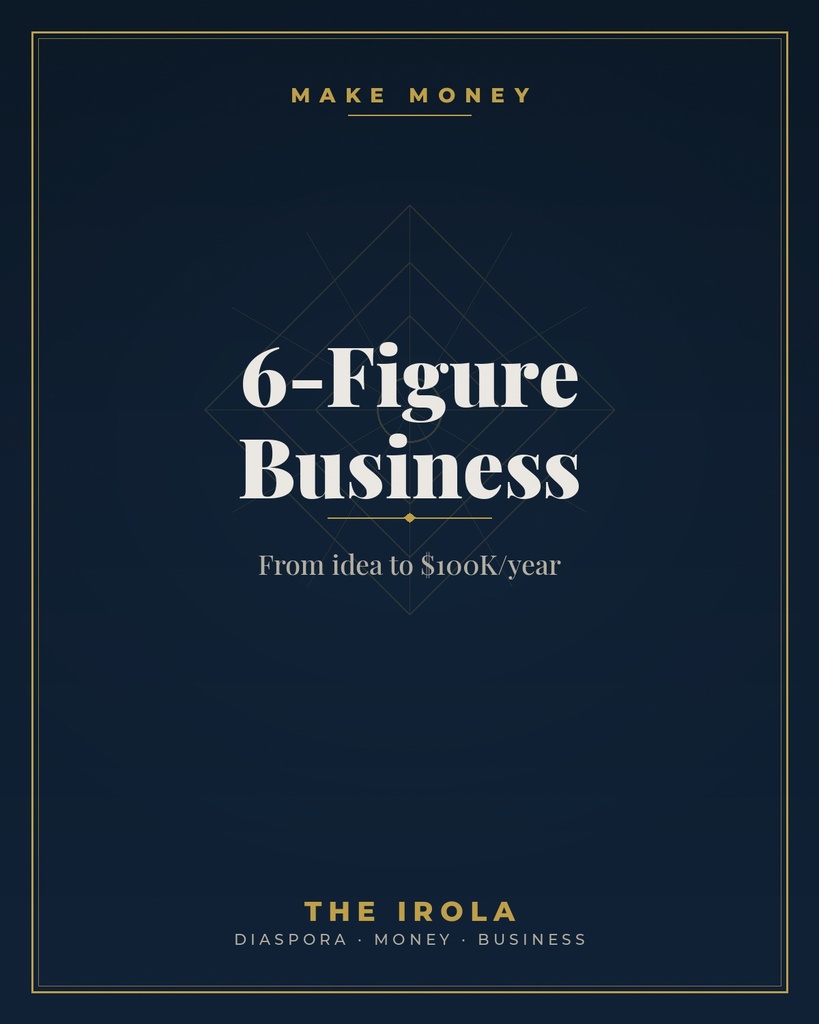 [IRO-001] 6-Figure Business — From idea to $100K/year