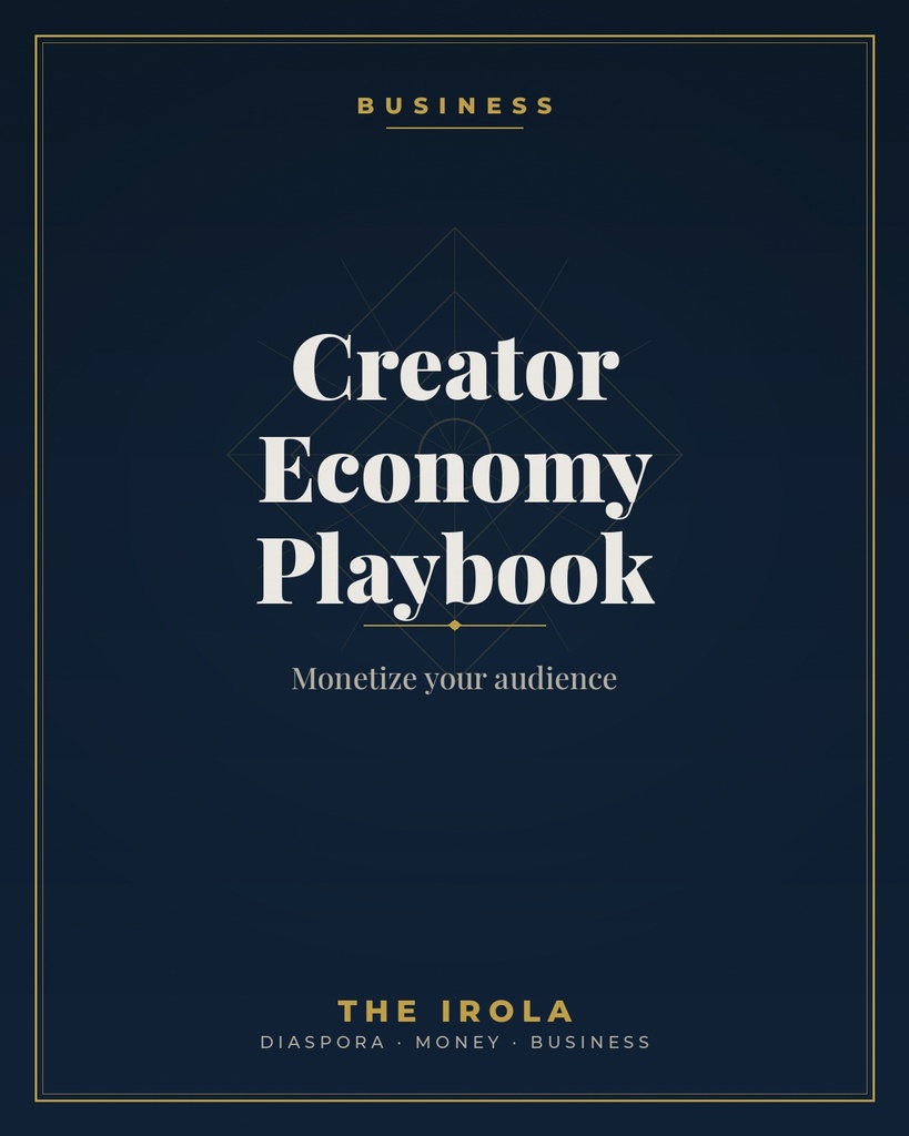 [IRO-007] Creator Economy Playbook — Monetize your audience