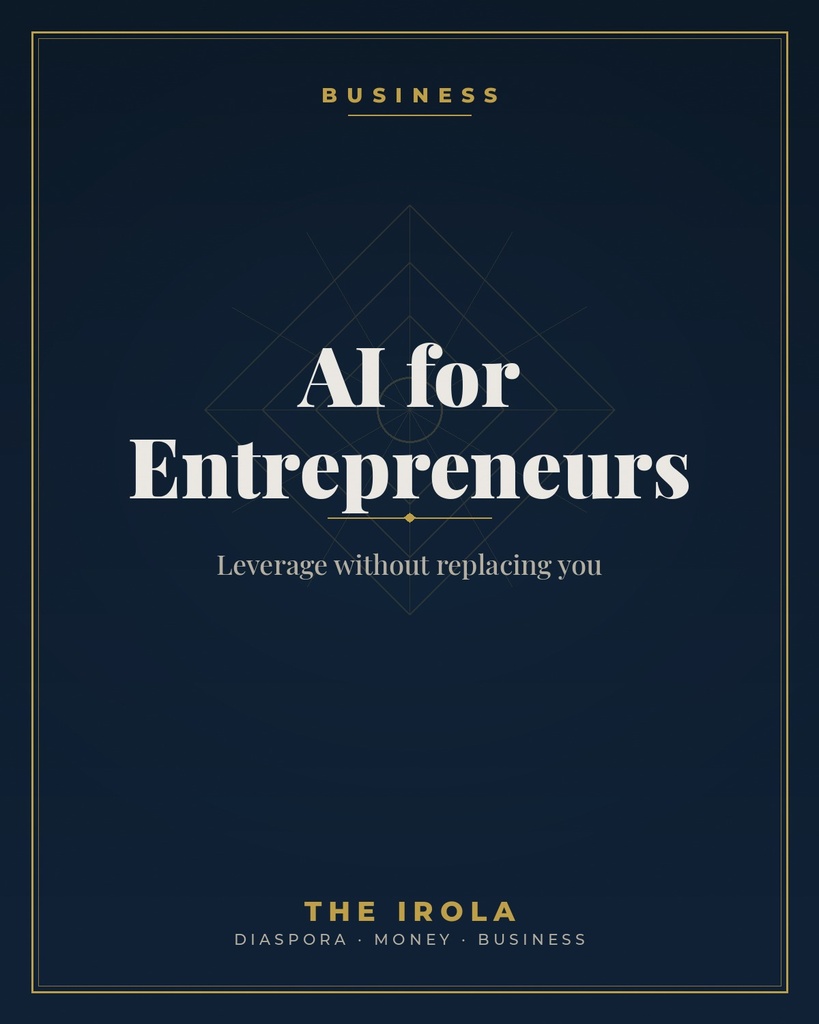 [IRO-003] AI for Entrepreneurs — Leverage without replacing you