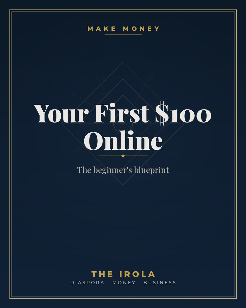 [IRO-031] Your First $100 Online — The beginner's blueprint