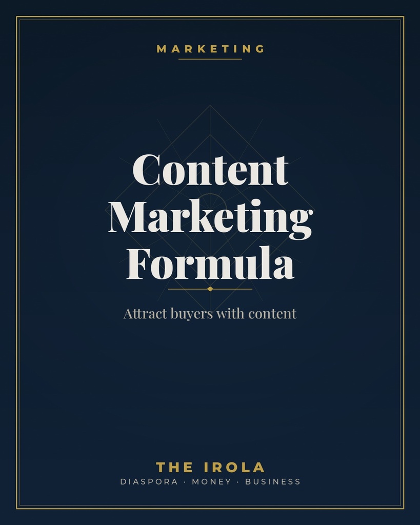 [IRO-006] Content Marketing Formula — Attract buyers with content