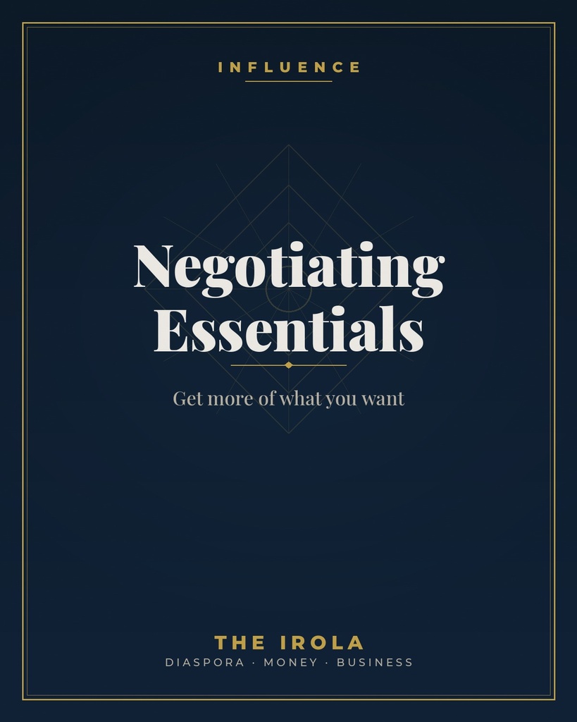[IRO-020] Negotiating Essentials — Get more of what you want