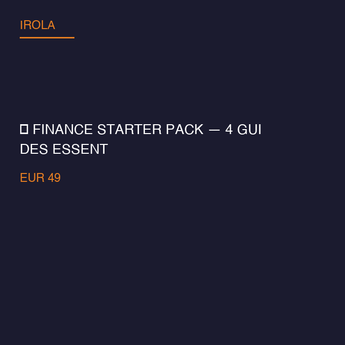 🔥 Finance Starter Pack — 4 Guides Essentiels