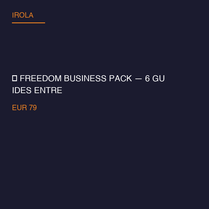 🚀 Freedom Business Pack — 6 Guides Entrepreneuriat