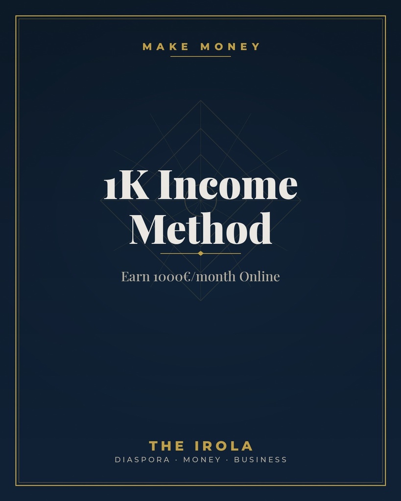 1K Income Method - Earn 1000€/month Online